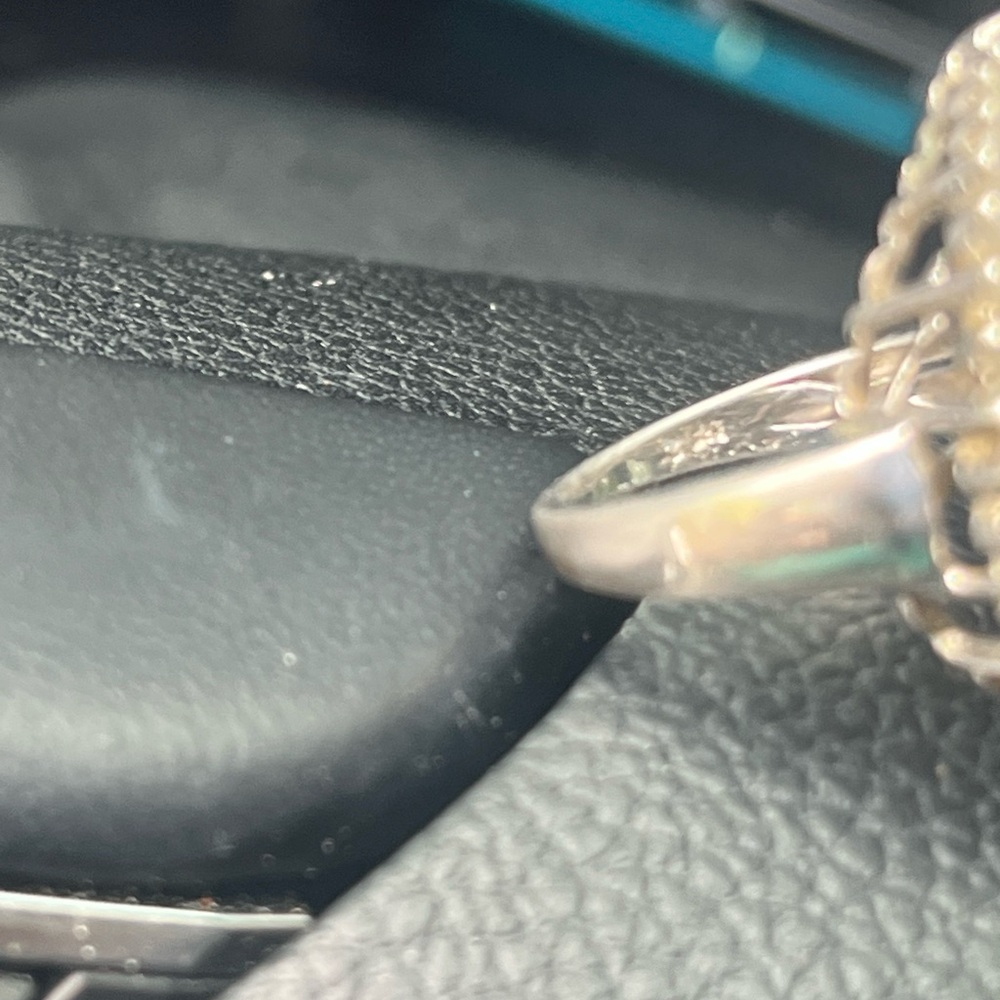 Dazzling Silver Statement Ring - image 5